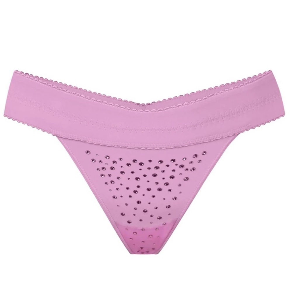 Skims Jelly Sheer Rhinestone Thong